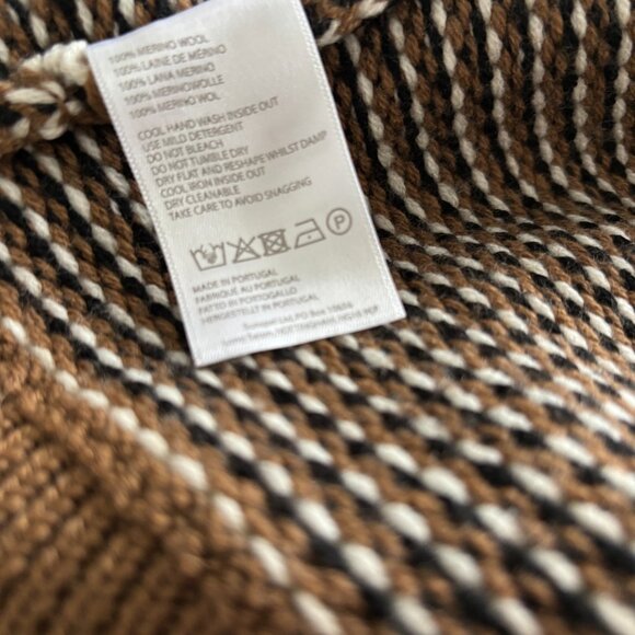 Sunspel Merino Wool Fisherman's Jumper Size L - Picture 4 of 6